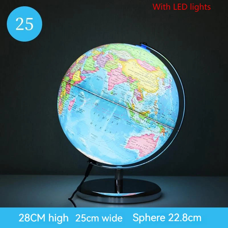 Carte du monde avec lumière LED