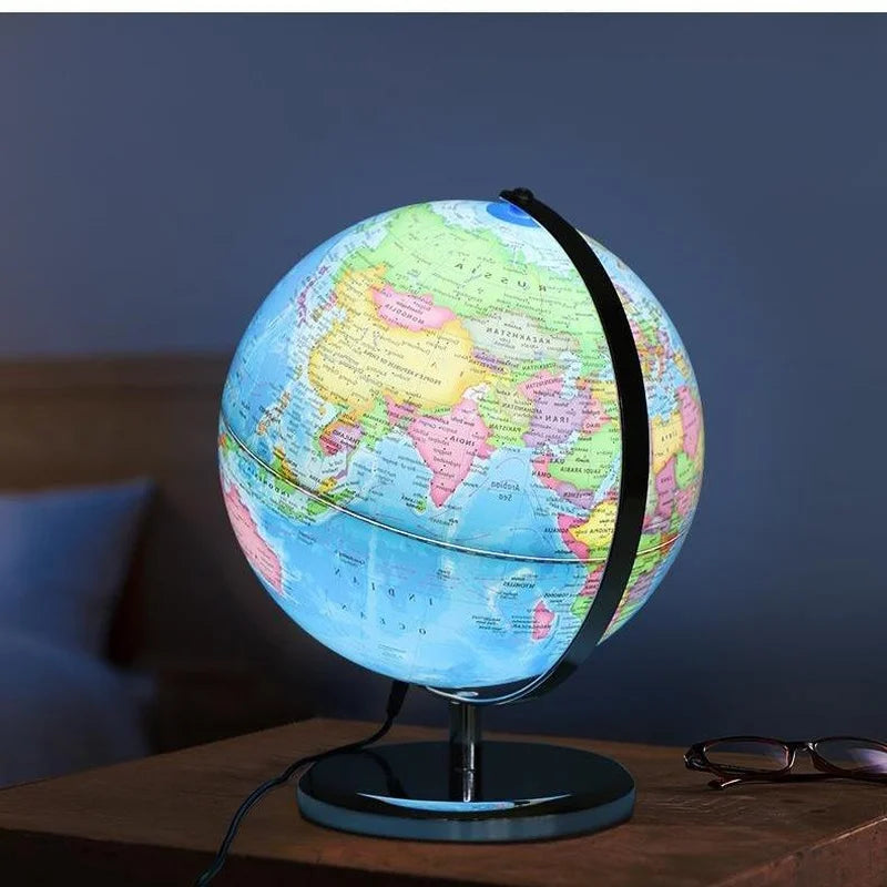 Carte du monde avec lumière LED