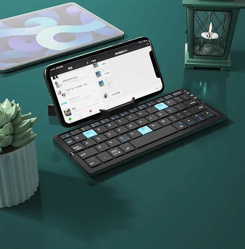 Mini Folding Bluetooth Keyboard Wireless