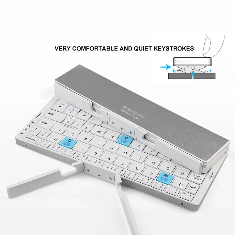 Mini Folding Bluetooth Keyboard Wireless