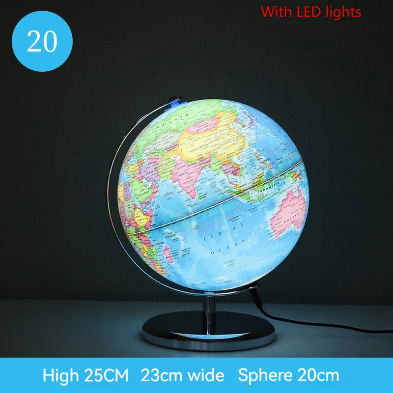 Carte du monde avec lumière LED